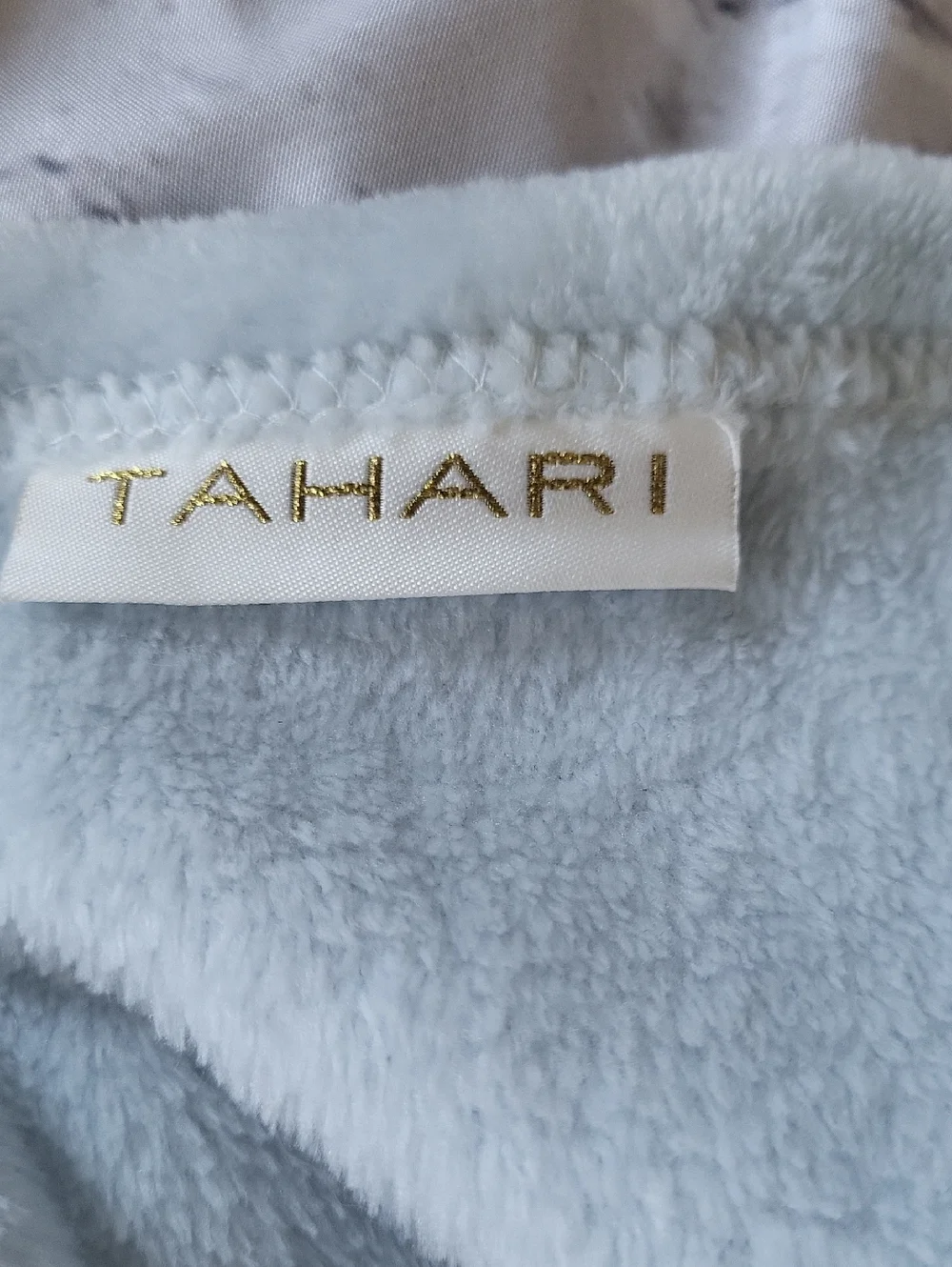 Tahari Light Blue Elephant Lovey Blanket